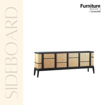 Furniture BoutiQ Solid Wood Buffet Sideboard with Caning Work | Caning Buffet  - £2,362.40 GBP