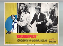 Crossplot-Roger Moore-Martha Hyer-11x14-Color-Lobby Card - £20.23 GBP