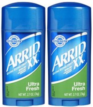 Arrid XX Solid Antiperspirant &amp; Deodorant-Ultra Fresh-2.7 oz (Quantity o... - £10.16 GBP+