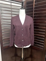Old Navy Burgundy Long Sleeve Button Up Cardigan Sweater XS Academia  - £13.19 GBP