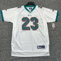 Miami Dolphins Brown #23 Jersey Shirt Youth XL White Reebok Short Sleeve... - $2,573.88 MXN
