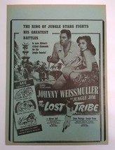 Jungle Jim The Lost Tribe Johnny Weissmuller Movie Poster 1951 Original Vintage - £30.08 GBP