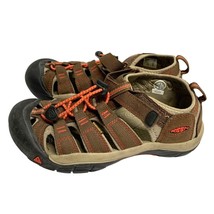 Keen Youth Size 3 Beige Brown Orange Hiking Sandals Walking Sport Fishing Flat H - £12.60 GBP