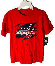 Reebok Ragazzi Washington Capitelli T-Shirt Rosso M - £11.85 GBP