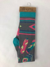 Nwt Karma Knee High Pastel Feather Socks Osfa - Fast Free Shipping - £9.18 GBP