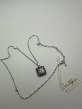 Silver Park Lane Crystal Necklace 18.5” - $12.87