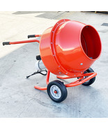 Low Wheel Barrow 5 cubic Ft. 1/2HP Electric Concrete Cement Mixer Mortar... - £330.59 GBP