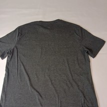 Columbia Women's Black & Gray Stripes Cotton BlendS Striped Pullover T-Shirt M image 7