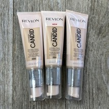 3 Pack~ REVLON PHOTOREADY CANDID FOUNDATION 200 NUDE 0.75oz EACH SEALED - $348.38 MXN