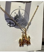 Disney Parks Castle Gold Color Necklace NEW - $54.54 CAD