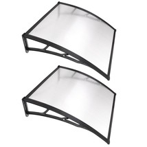 40"X40" Outdoor Awning Patio Door Canopy Cover Uv Protection Hollow Sheet 2 Pack - £154.64 GBP