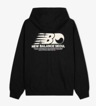 New Balance UNI Seoul Exclusive Hoodie Tee Unisex Casual Top Black NBN0F... - $115.51