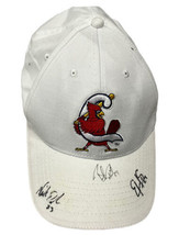 Autographed Springfield Cardinals Strap Baseball Cap Hat Adjustable Adult White - £12.70 GBP