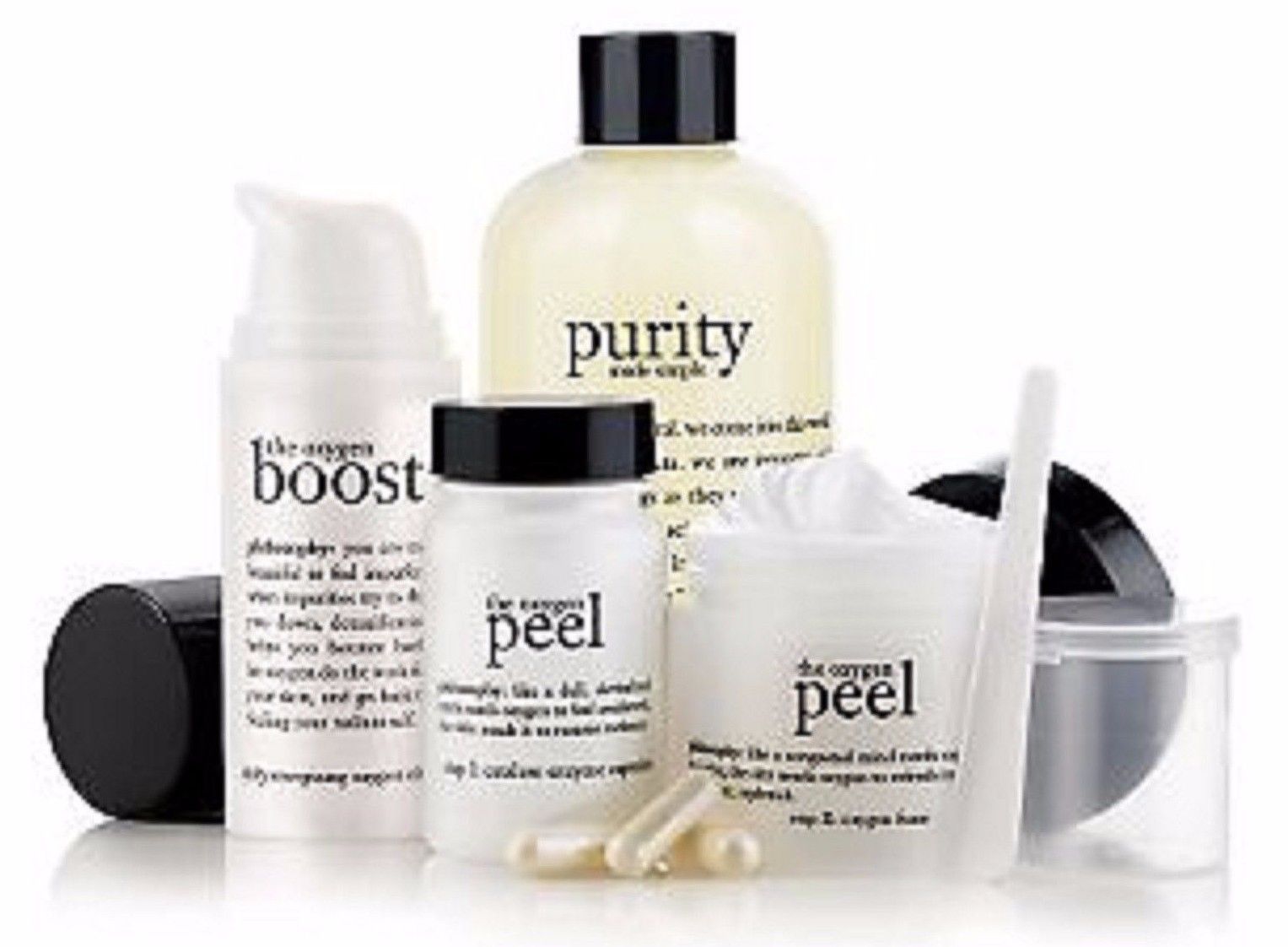 Philosophy  PURITY CLEANSER+ THE OXYGEN PEEL 4 OZ + THE OXYGEN BOOST!  NEW - $65.20