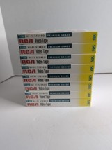 Lot of 8 RCA T-120H blank video tape standard grade 6 hours VHS Brand New - £15.35 GBP