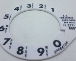 Vintage 1960&#39;S Rotary Phone Dial Cover w/ Advertising S.A. Tomalonis Bee... - $15.32