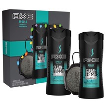 AXE Apollo Holiday Gift Set With Body Wash & Shower Detailer for Grooming 3 coun - £28.76 GBP