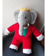 Gund Babar Plush Elephant in Red Tuxedo Stuffed Animal Toy 16 in Tall - $11.43