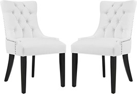 Two Dining Chairs By Modway Regent Featuring Modern Nailhead Trim And Tufted - £292.39 GBP