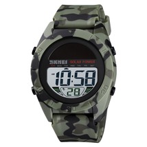 Fashion Solar Power Watch Sports Watch Men SKMEI Brand Chrono Alarm LED Digital  - £30.88 GBP