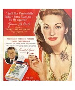 Chesterfield Cigarettes Tobacco Advertisement 1949 Yvonne De Carlo DWS6A - £27.64 GBP