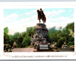 Washington Monument Fairmount Park Philadelphia PA UNP Embossed DB Postc... - £1.54 GBP