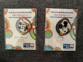 new DISNEY Heart of Florida United Way Campaign PARTICIPANT pin 2007 and... - $348.75 MXN