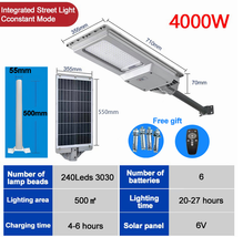 2pcs - Solar Light, Outdoor Lighting, Street Light 4000W Street Outdoor LED - £94.27 GBP