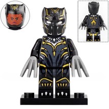 Black Panther Erik Killmonger Minifigures Marvel Avengers Superhero - £3.17 GBP