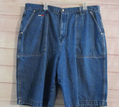 Vintage Tommy Hilfiger Men’s Size 40  Y2K Jean Shorts Logo - £19.61 GBP