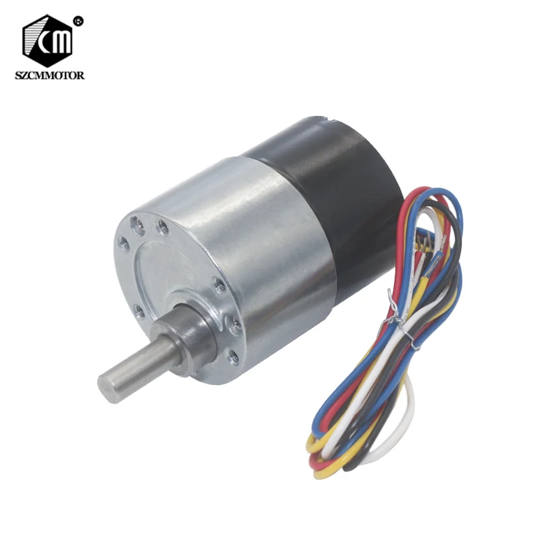 37mm Diameter Gearbox Low Noise Long Life High Torque 12v Brushless DC Gear Moto - $93.36