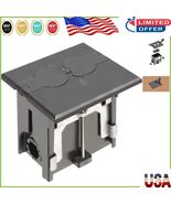 Convenient Black Adjustable Floor Box Kit – 1-Gang Design for Easy Insta... - $1,107.60 MXN