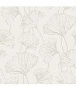 Nuwallpaper Nus3578 Silver Hikarigaoka Peel &amp; Stick Wallpaper, Metallic - £31.51 GBP