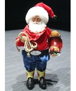 Christmas Cowboy Country Western Rancher Rodeo SANTA CLAUS 8&quot; New with Tag - £23.59 GBP
