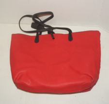 Leather Reversible Black Red Tote Shoulder Bag - $21.78