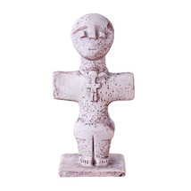Pomos Idol Sculpture Female Statue Handmade Cyprus Chalcolithic 00404 - £21.23 GBP
