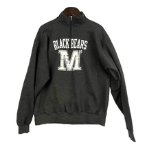 VTG Maine Black Bears Sweatshirt XL 1/4 Zip Champion Dark Gray  - £39.56 GBP