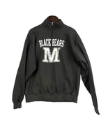 VTG Maine Black Bears Sweatshirt XL 1/4 Zip Champion Dark Gray  - £37.73 GBP