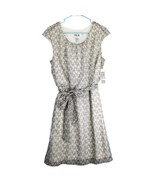 NWT Robbie Bee Blouson Dress Size 14 Midi Rope Print Sleeveless Chiffon ... - €27,39 EUR