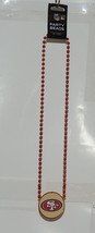 NFL San Francisco 49ers 18 Inch Party Beads Red SF Medallion image 1
