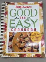 Vintage Cookbook Spiral Bound Recipes BETTY CROCKER good &amp; Easy Quick Cooking - £23.56 GBP