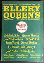 Ellery Queen&#39;s Mystery Magazine April 1973 Gilbert, Simenon Carr Bloch P... - £3.96 GBP