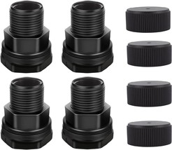 Pvc Garden Hose Bulkhead Fitting With Plug, 1/2&quot; Female Npt,, Sinks，4 Pa... - $30.71