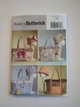 Butterick B4823 Sewing Pattern 1 Size Hand Bag Totes Matching Hat Purse Uncut - £6.67 GBP
