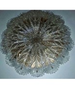 Murano Chandelier, Crystal Flushmount Chandelier, Vintage Chandelier Lig... - $3,952.48 CAD