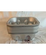 11 Vintage Square Aluminum Molds Multi Purpose Gelatin Cakes Chocolate - $188.27 MXN