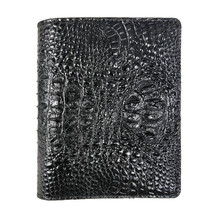 Men&#39;s Alligator Wallet Leather Bifold Us Style Black Beautiful Money Bag Card Ph - £61.05 GBP