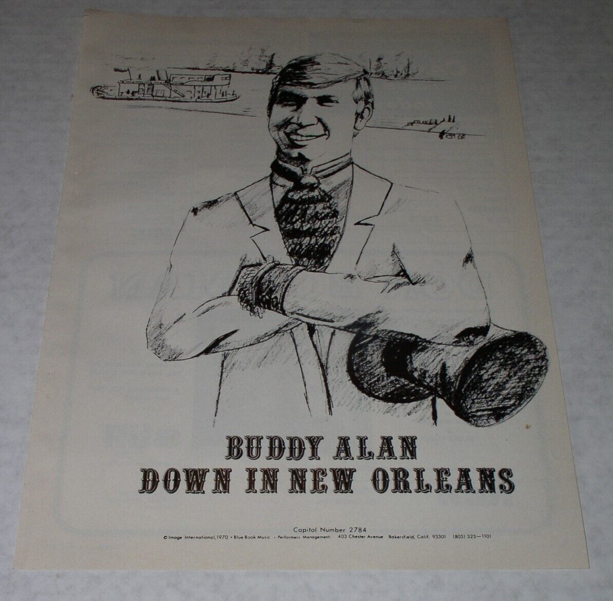 Buddy Alan Cash Box Magazine Photo Clipping Vintage 1970 Don Bowman Country - $19.99