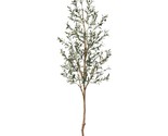 Artificial Olive Tree, 7Ft Tall Fake Silk Plants With Natural Wood Trunk... - £86.90 GBP