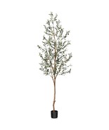 Artificial Olive Tree, 7Ft Tall Fake Silk Plants With Natural Wood Trunk... - £86.49 GBP